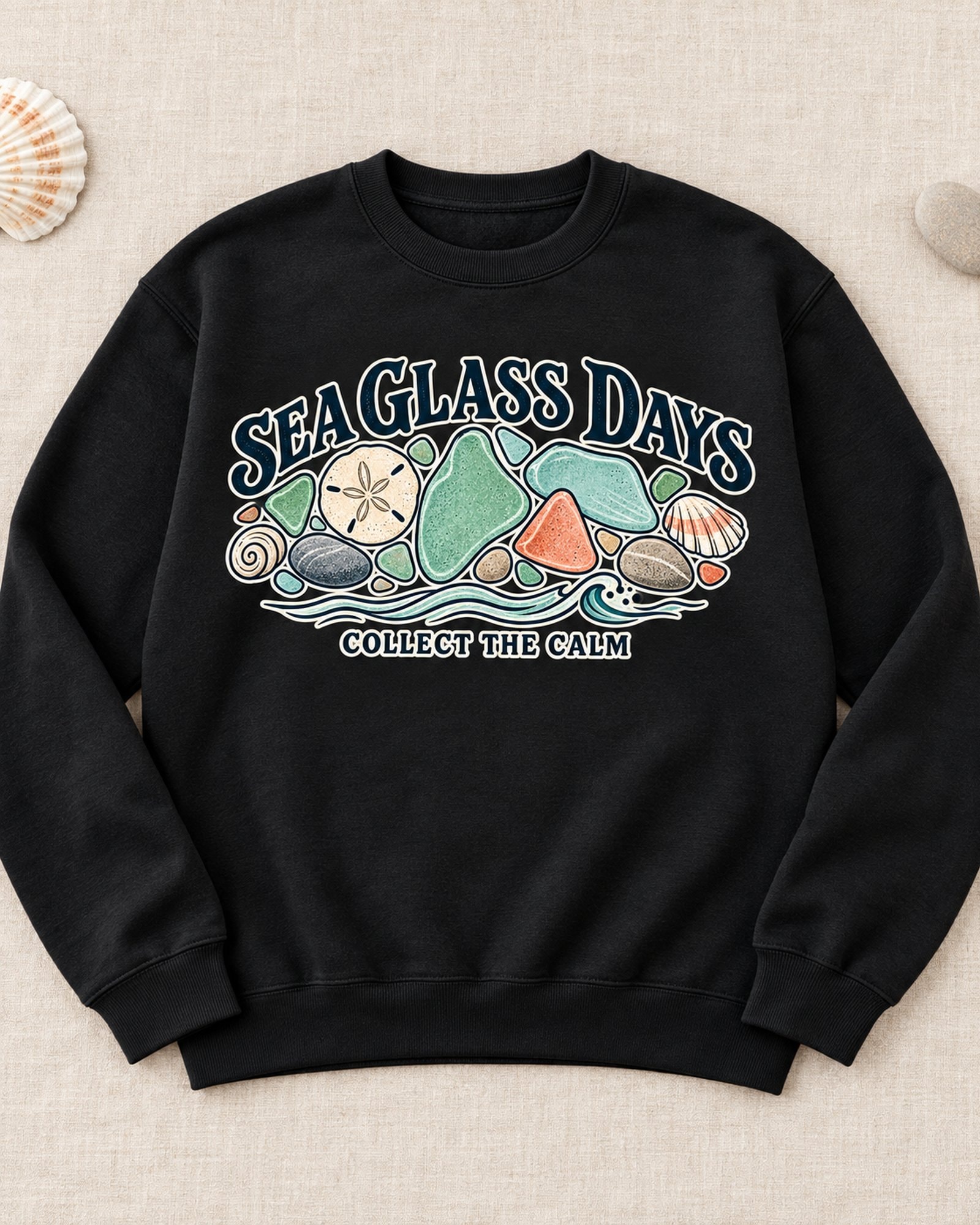 Sea Glass Days Collect The Calm 2D Sweatshirt